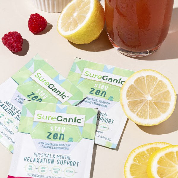Sureganic Stay Zen daily ritual with drink
